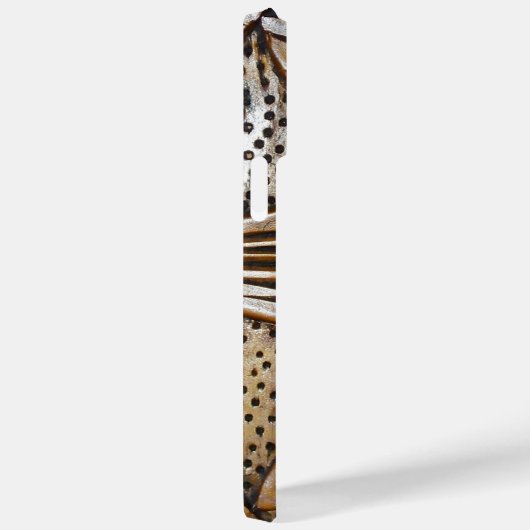 Coques Case-Mate iPhone Faux sculpté Texture en bois Tournesol sculpté (Verso / Droite)