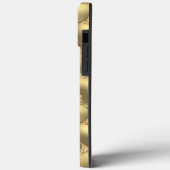 Coques Case-Mate iPhone Faux Shiny Gold Parties scintillant Heart Art Moti (Verso / Gauche)