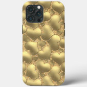 Coques Case-Mate iPhone Faux Shiny Gold Parties scintillant Heart Art Moti (Verso)