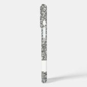 Coques Case-Mate iPhone Faux Silver Parties scintillant Motif ressemblant  (Verso / Gauche)