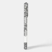 Coques Case-Mate iPhone Faux Silver Parties scintillant Motif ressemblant  (Verso / Droite)