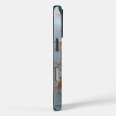 Coques Case-Mate iPhone Faux Stainverre Pastel Automne Citrouilles et Feui (Verso / Droite)