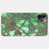Coques Case-Mate iPhone Faux Vitrail Antique Raisin (Dos (Horizontal))