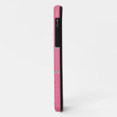 Coques Case-Mate iPhone Faveurs de mariage en diamant rose (Dos/Gauche)