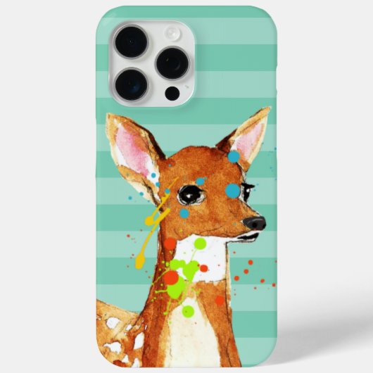 Coques Case-Mate iPhone Fawn Paint Splats Abstract Deer iPhone 6 (Verso)