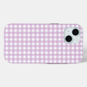Coques Case-Mate iPhone Faye and Lauren Soft Purple Gingham (Verso (horizontal))