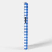 Coques Case-Mate iPhone Faye et Lauren Blue Gingham (Verso / Droite)