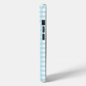 Coques Case-Mate iPhone Faye et Lauren Gingham Bleu Clair (Verso / Gauche)