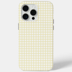 Coque iPhone 15 Pro Max Faye et Lauren Lemon En vichy jaune