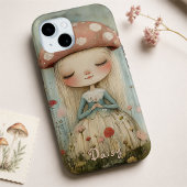 Coques Case-Mate iPhone Fée Champignon Mignonne dans une Prairie de Fleurs