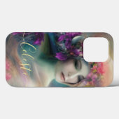 Coques Case-Mate iPhone Fée Dans Le Jardin Fleur Aquarelle (Verso (horizontal))