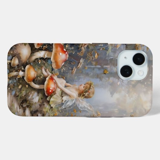 Coques Case-Mate iPhone Fée de champignons Whimsical (Verso (horizontal))