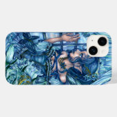 Coques Case-Mate iPhone Fée de givre vue d'un hiver saphir (Verso (horizontal))