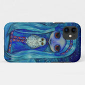 Coques Case-Mate iPhone Fée de hibou de Milou en hiver (Dos (Horizontal))