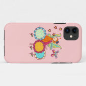 Coques Case-Mate iPhone Fée de jardin avec des fleurs (Dos (Horizontal))
