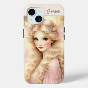 Coque Pour iPhone 15 Fée de lumineuse de pêche enchantante