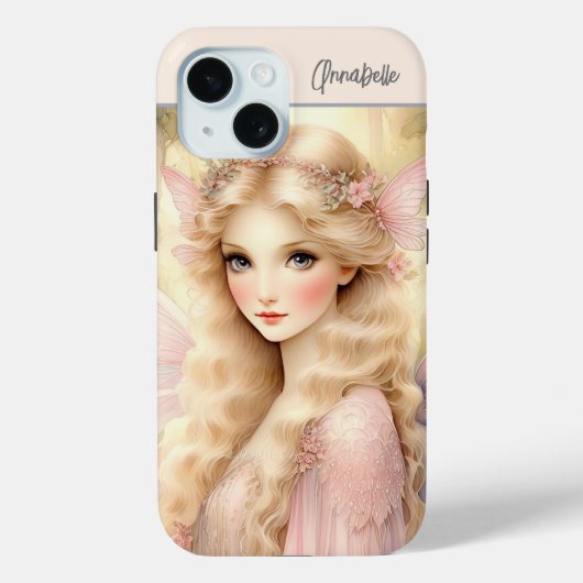 Coques Case-Mate iPhone Fée de lumineuse de pêche enchantante (Verso)