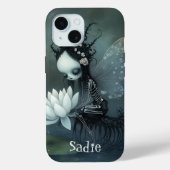 Coques Case-Mate iPhone Fée squelette de fantasy gothique foncé Nom person (Verso)