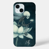 Coques Case-Mate iPhone Fée squelette sur fleur de lotus au clair de lune (Verso)