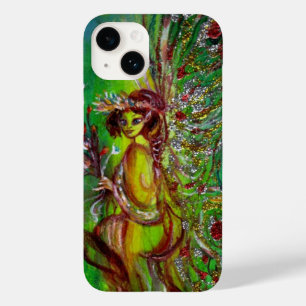 COQUES POUR iPhone FÉE VERTE AVEC ÉTINCELLES D'OR AU CLAIR DE LUNE