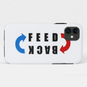 Coques Case-Mate iPhone Feed back red and blue (Dos (Horizontal))