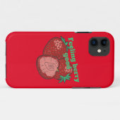 Coques Case-Mate iPhone FEELING BERRY GOOD funny strawberry fruit          (Dos (Horizontal))