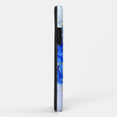 Coques Case-Mate iPhone Féerie papillon en fleurs bleues (Dos/Droite)