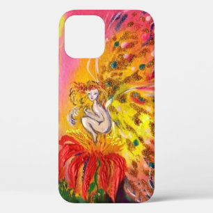 Coque iPhone 12 FÉERIES DE DAWN / Fleur Fée, Rose Jaune