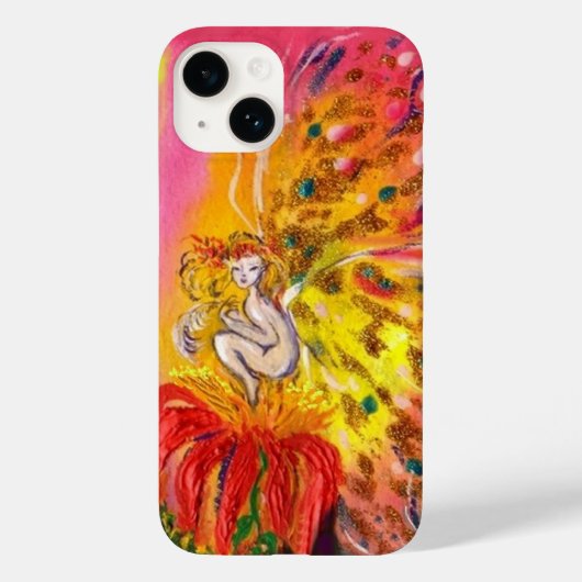 Coques Case-Mate iPhone FÉERIES DE DAWN / Fleur Fée, Rose Jaune (Verso)