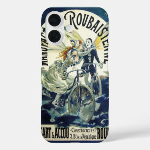 Coques iPhone 16 Fées Art Nouveau vintage, Lune Pierrot