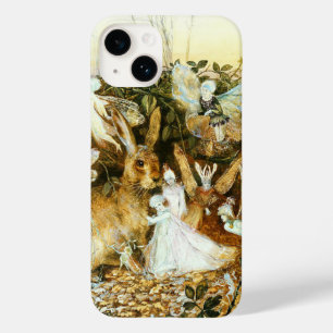Coque Pour iPhone 14 Fées et lapin