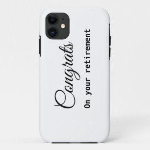 Case-Mate iPhone Case Félicitations simples minimales retraite ajouter n
