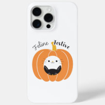 Feline Festive Citrouille Chats Téléphone Case