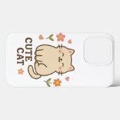 Coques Case-Mate iPhone Feline in Bloom (Verso (horizontal))