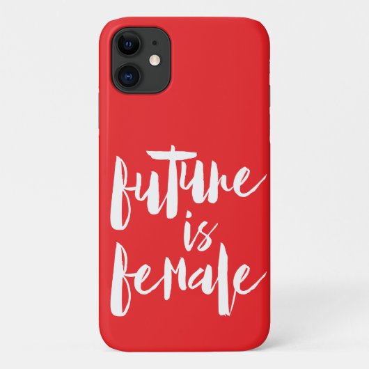 Coques Case-Mate iPhone FEMALE, dans le rouge pop, féminisme (Dos)