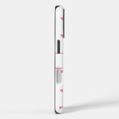 Coques Case-Mate iPhone Feminine Pink Heart Personalized  (Verso / Droite)