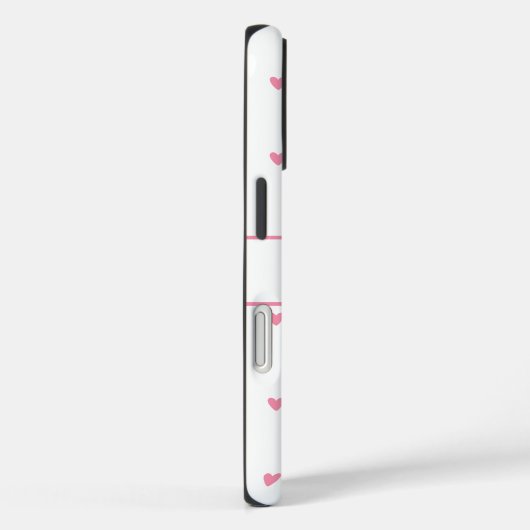 Coques Case-Mate iPhone Feminine Pink Heart Personalized  (Verso / Droite)