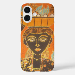 Coques iPhone 16 Femme africaine portant panier d'art