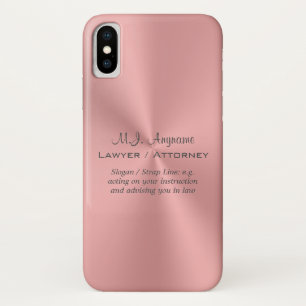 Case-Mate iPhone Case Femme Attorney luxe rose rose - nom et slogan