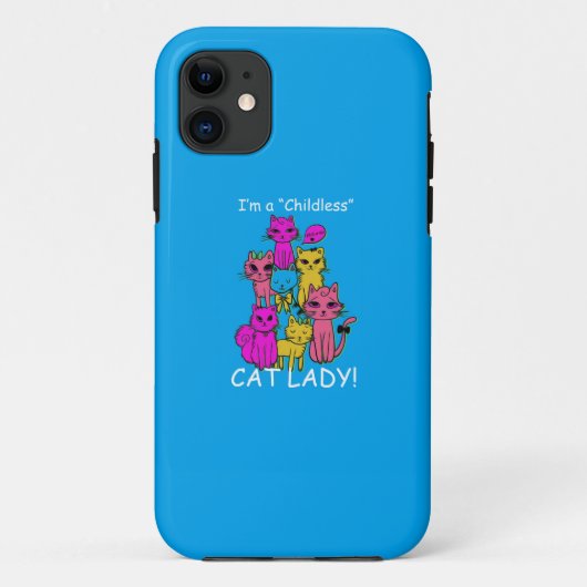 Coques Case-Mate iPhone Femme au chat sans enfant - Conception de chats de (Dos)