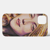 Coques Case-Mate iPhone Femme avec le casquette (Verso (horizontal))