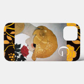 COQUES Case-Mate iPhone FEMME AVEC MONOGRAMME ROSE ROUGE (Verso (horizontal))