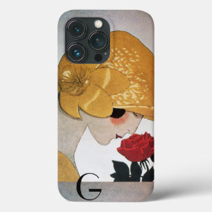 Case-Mate iPhone CASE FEMME AVEC MONOGRAMME ROSE ROUGE