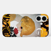 COQUES Case-Mate iPhone FEMME AVEC MONOGRAMME ROSE ROUGE (Verso (horizontal))