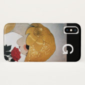 COQUES Case-Mate iPhone FEMME AVEC MONOGRAMME ROSE ROUGE (Dos (Horizontal))