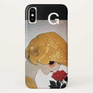 COQUE Case-Mate POUR iPhone FEMME AVEC MONOGRAMME ROSE ROUGE