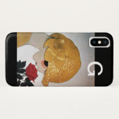COQUES Case-Mate iPhone FEMME AVEC MONOGRAMME ROSE ROUGE (Dos (Horizontal))