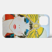 Coques Case-Mate iPhone FEMME AVEC TURBAN JAUNE ORIENTAL / Mode Beauté (Verso (horizontal))