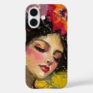 Coques iPhone 16 Femme bénie en Kimono