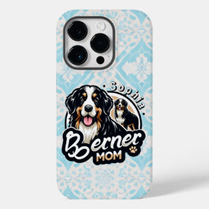 Coque Pour iPhone 14 Pro Femme Berner Maman - Bernese Mountain Dog Mom Cade